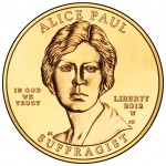 2012 First Spouse Gold Coin Alice Paul Suffragette Uncirculated Obverse