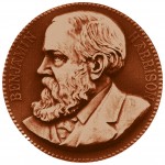 Benjamin Harrison Presidential Bronze Medal Obverse