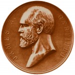 James A Garfield Presidential Bronze Medal Obverse
