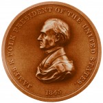 James K Polk Presidential Bronze Medal Obverse