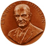 Lyndon B Johnson Term 2 Presidential Bronze Medal Obverse