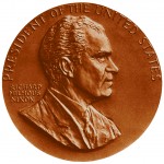 Richard M Nixon Term 1 Presidential Bronze Medal Obverse