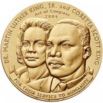 2004 Doctor Martin Luther And Coretta Scott King Bronze Medal Obverse