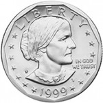 1999 Susan B. Anthony Dollar Obverse
