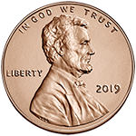 2019 Lincoln Penny Obverse Uncirculated