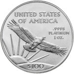 2022 American Eagle Platinum One Ounce Bullion Coin Reverse