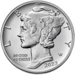 2023 American Eagle Palladium One Ounce Bullion Coin Obverse
