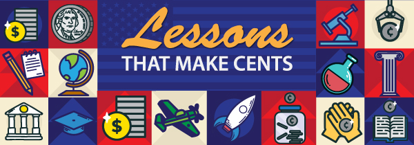 Lessons That Make Cents decorative banner April 2024
